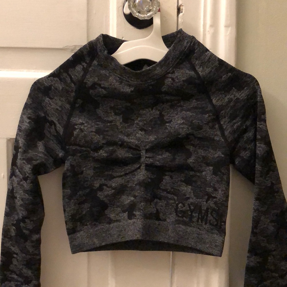 Gymshark long sleeve crop top with thumb holes